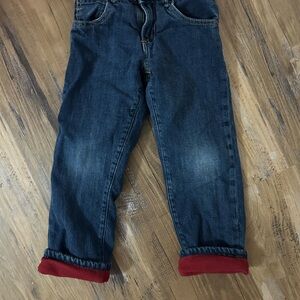 GAP Relaxed Blue Jeans with Red Cuffs